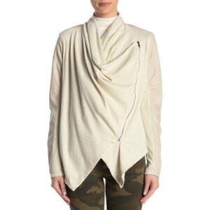 NWT BLANKNYC  Faux Leather Mixed Media‎ Zip Jacket, size XS